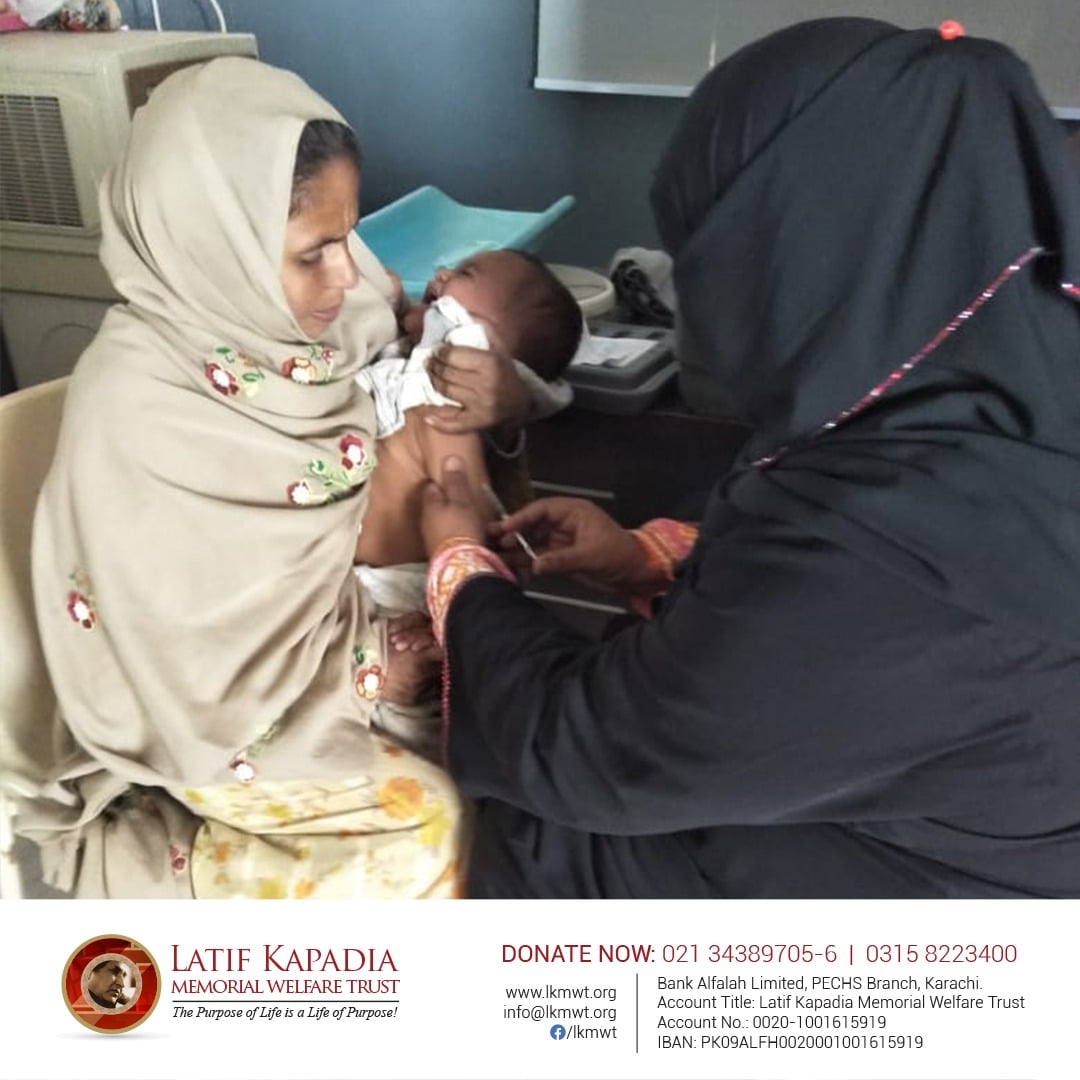 LKMWT is grateful that it could vaccinate the underprivileged against Measles and Rubella